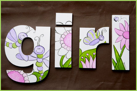 10" Themed Letter - Garden Fun-